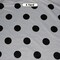 White Black Polka Dot Satin Print Fabric 60" Wide Dull Satin Design
